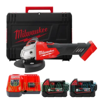 Угловая шлифмашина Milwaukee M18 FSAG125XB-502X 4933478430 (с 2-мя АКБ, кейс)